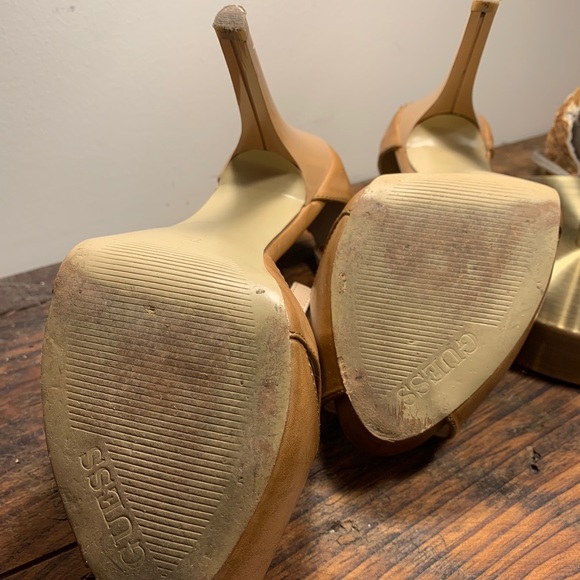 Guess Peep Toe Stilettos | Tan/“Nude” | Size 7.5m - Picture 5 of 6